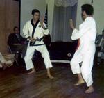 Pre Federation 1969 R Bonefont and D Ramos free sparring.jpg