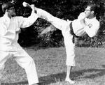 1975 Buchel, Germany D. Bomberger and R. Bonefont ad for Karate class on base.jpg